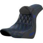 18-23 For Harley Fl/fx Saddlemen Pro Series Sdc Seat W/ Backrest Blue Stitch. Fixed Price $725.00.
