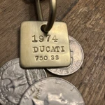 1974 Ducati 750 Ss Super Sport Motorcycle Key Fob. Fixed Price $14.95.