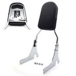 Chrome Flame Backrest Sissy Bar W/ Leather Pad For Kawasaki Vulcan 800/CLASSIC/V. Fixed Price $49.48.