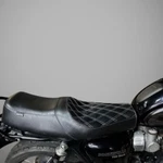 Triumph Bonneville T100/T120 King & Queen By Sahara Seats -custom Dual. Fixed Price $290.00.