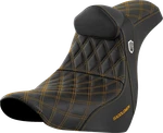 Saddlemen Pro Series Sdc Performance Seat W/ Backrest Gold Stitch Harley Fl/fx. Fixed Price $725.00.