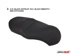 Aprilia Scarabeo 300/500 2009 Motok Seat Cover Anti Slip Red Stitching B203/2. Fixed Price $186.40.