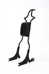 Black Backrest Sissy Bar W Pad 4 Harley Softail Heritage Deluxe Springer Flstf. Fixed Price $136.80.