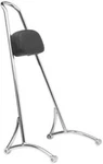 Burly Brand Sissy Bar W/ Pad Chrome Tall 20" For Harley Davidson Xl B13-1501C. Fixed Price $288.99.