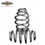 Pair Chrome 4"BARREL Solo Seat Springs Fit For Harley Bobber Chopper Xl Custom. Fixed Price $9.99.