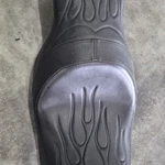 Drag Specialties Flame Stitch Touring Seat 08010993. Fixed Price $250.00.