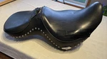 Harley Davidson Studded Touring Motorcycle Seat 2-UP Rider Passenger. Fixed Price $100.00.