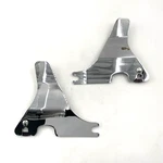 Oem Harley Genuine 53913-04A Chrome Detachable Sissy Bar Side Plates 04-22 Xl. Fixed Price $57.00.
