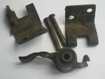 1970 Suzuki TC90 Blazer Seat Lock Striker With Hardware Brackets And Bolts. Fixed Price $19.16.