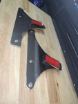 Harley Softail Oem 63815-00 Chrome Sissy Bar Side Plate W/ Reflectors. Fixed Price $70.00.