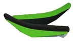 Flu Designs Kawasaki 3-PANEL Pleated Grip Seat Black/green, KX250/450F 2009-12. Fixed Price $39.95.