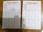 Baron Barclay Bridge Score Pads Scoring Rules Inside Covers: 120 Sheets. Fixed Price $17.99.