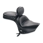 Mustang Seats Studded Wide Touring With Driver Backrest - 79416. Fixed Price $995.00.