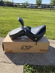 Mustang Seats Studded Wide Touring With Driver Backrest - 79416. Fixed Price $400.00.