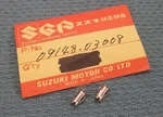 Qty 2 New Suzuki 09148-03008 Seat Nut 1980-1981. Fixed Price $7.89.