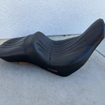 Harley Corbin Widowmaker Saddle Seat Made Usa HD-ST18-SG-DTE Red Stiching. Fixed Price $249.95.