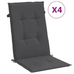Highback Chair Cushions Outdoor Seat Pad Garden Patio Furniture Fabric Vidaxl. Fixed Price $71.99.