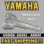 Yamaha Motorcycle Key Cut Your Code A8251 - A8500. Fixed Price $13.49.