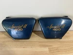 1980 1981 Yamaha XS400S Special Right Left Side Cover Oem Set Blue. Fixed Price $55.00.