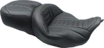 Mustang One-piece Deluxe Touring Seat Black Red Stitching Fl 08-25. Fixed Price $739.49.