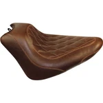 Mustang - 76766 Wide Tripper Solo Seat, Diamond Stitch Brown. Fixed Price $430.00.