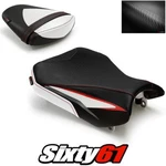 Suzuki Gsxr 600 750 Seat Cover 2011-2026 Front Rear White Red Luimoto Carbon. Fixed Price $220.00.