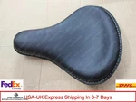 New Harley Bobber Chopper Sportster Black Leather Deep Dish Solo Seat. Fixed Price $196.49.