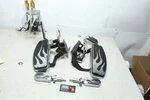 00-05 Harley Softail Fatboy Oem Flames Foot Control Set Billet Lever Floorboard. Fixed Price $450.00.