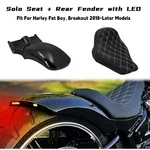 Rear Short Fender Driver Solo Seat Kit For Harley Softail Fat Boy Flfb 2018-UP. Fixed Price $235.99.