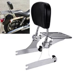 Chrome Backrest Sissy Bar Luggage Rack For Harley Dyna Low Rider Fxdl 2002-2005. Fixed Price $105.95.