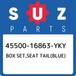 45500-16863-YKY Suzuki Box Set,seat Tail(blue) 4550016863YKY, New Genuine Oem Pa. Fixed Price $180.43.