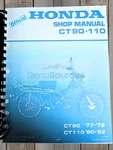 Honda CT90 CT110 78-82 Factory Service / Shop Manual Trail Comb Bound. Fixed Price $21.47.